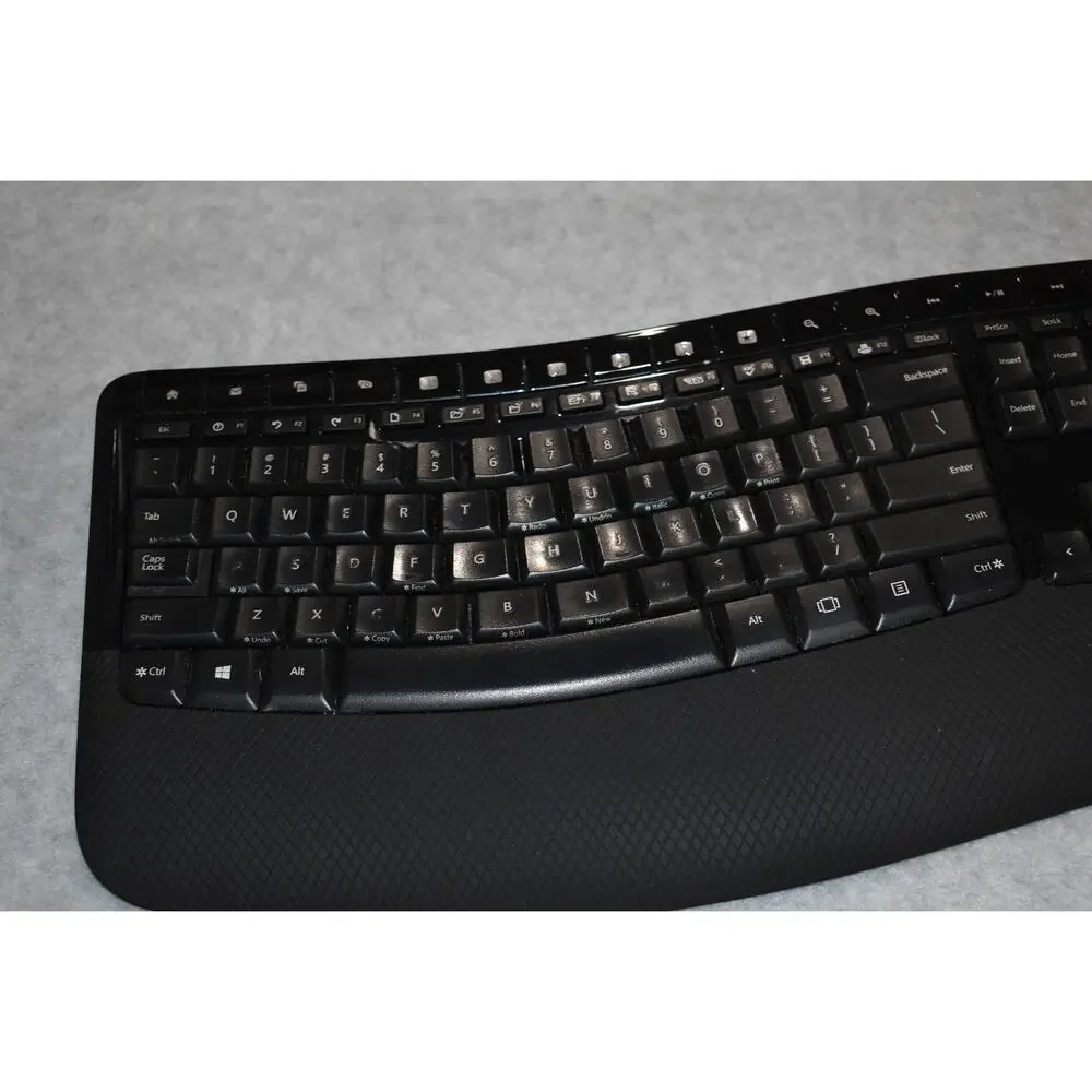 Microsoft Wireless Comfort Keyboard‎ 5050 Model 1728 No USB Dongle Ergonomic